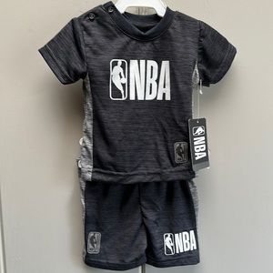 NWT NBA T-Shirt & Shorts Set 3/6 Months